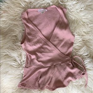 Pink trendy top